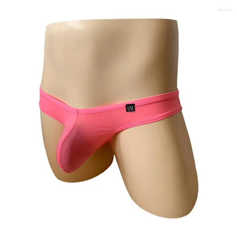 Underpants Men's Wide Side Briefs In Solid Color U-shaped Pouches Are Sexy And ComfortableW321