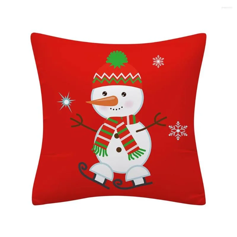 Pillow Christmas Case Glitter Polyester Sofa Throw Cover Home Decor Still Pillowcase #t1p