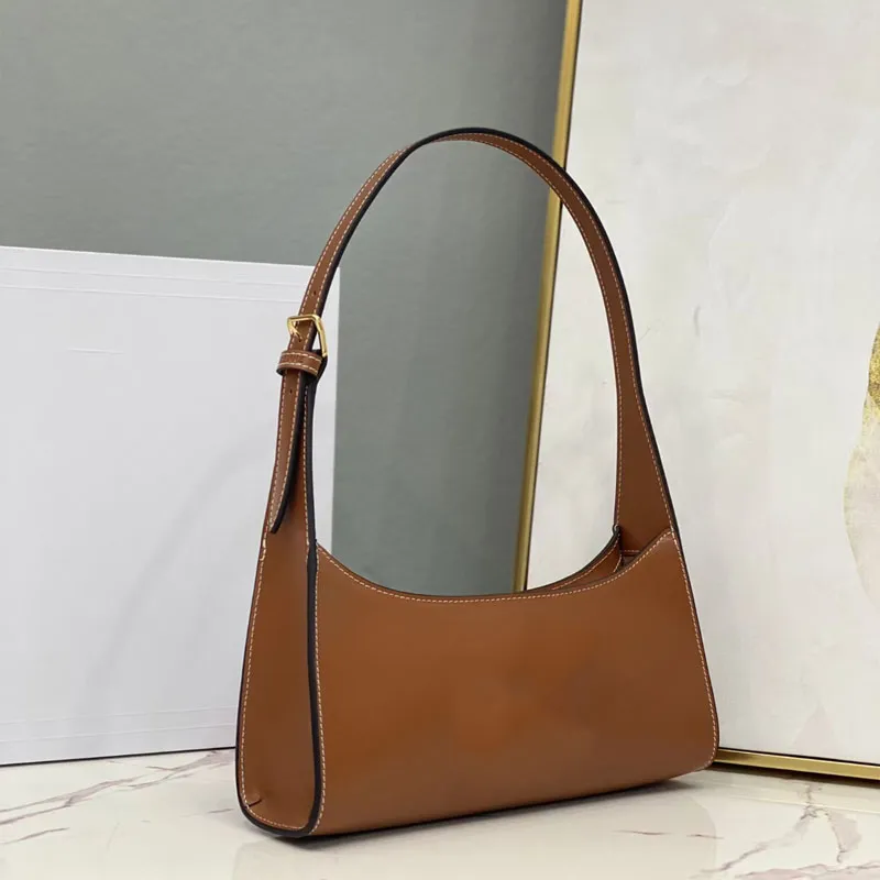 Bestsellery Półksiężyc Torby Crossbody Torby wieczorowe Retro Hobo Kobiety Torebki Prawdziwa skóra Pod pachami Półksiężyc Torba Kopertówka Odpinany łańcuszek Pasek na ramię MM