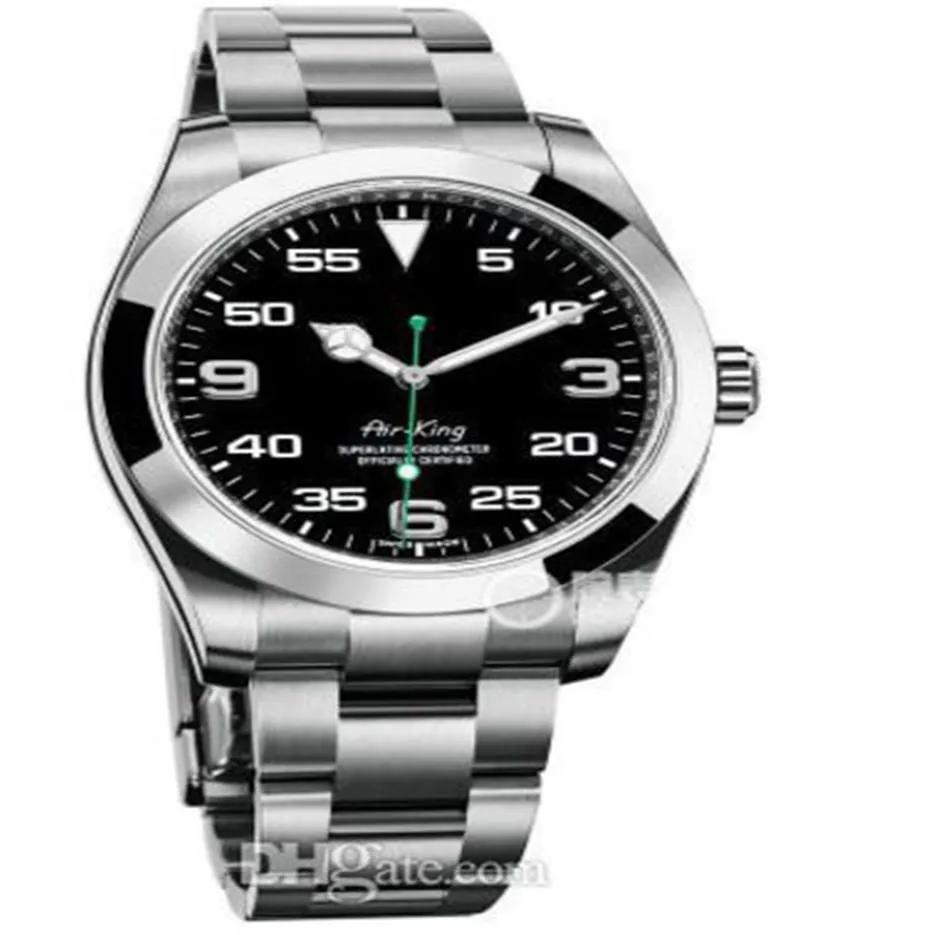 Luxus Air King Herrenuhren VOLLSTÄNDIG Edelstahlband Spiegeluhren 2813 Automatische mechanische Orologio-Armbanduhren A000290q