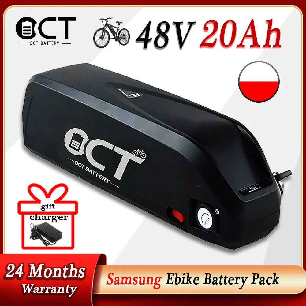 Original Samsung Electric Bicycle Battery 48V 20AH 36V 24Ah Hailong Max Lithium Ebike Battery Pack for 350W-1500W Motor