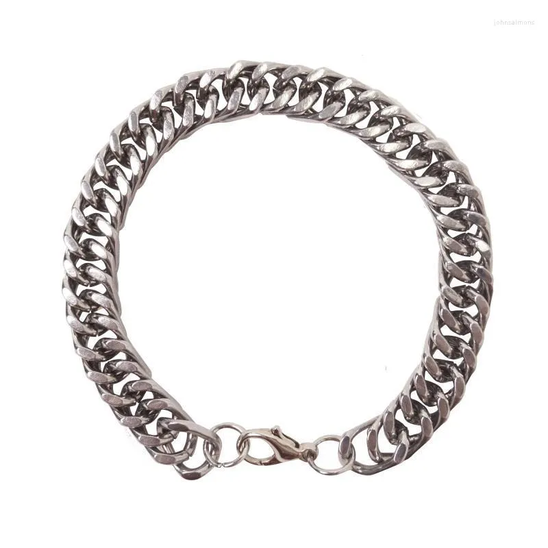 Link bransoletki Oufei biżuteria ze stali nierdzewnej metalowa bransoletka dla kobiet łańcucha akcesoria