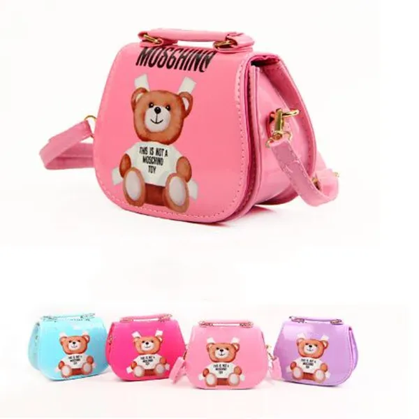 2023 Nouveaux Styles Enfants Designer Sacs À Main Imprimer Mini Sac À Main Sacs À Bandoulière Bébé Adolescent Enfants Filles PU Messenger Or Chaîne Sacs