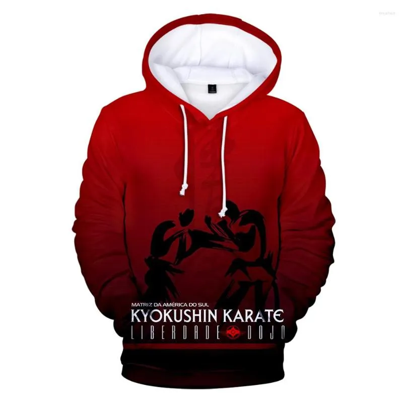 Men's Hoodies Kyokushin Karate Harajuku Anime Men Women Casual Fashion Pullovers Streetwear Hip Hop Kungfu Sweatshirts