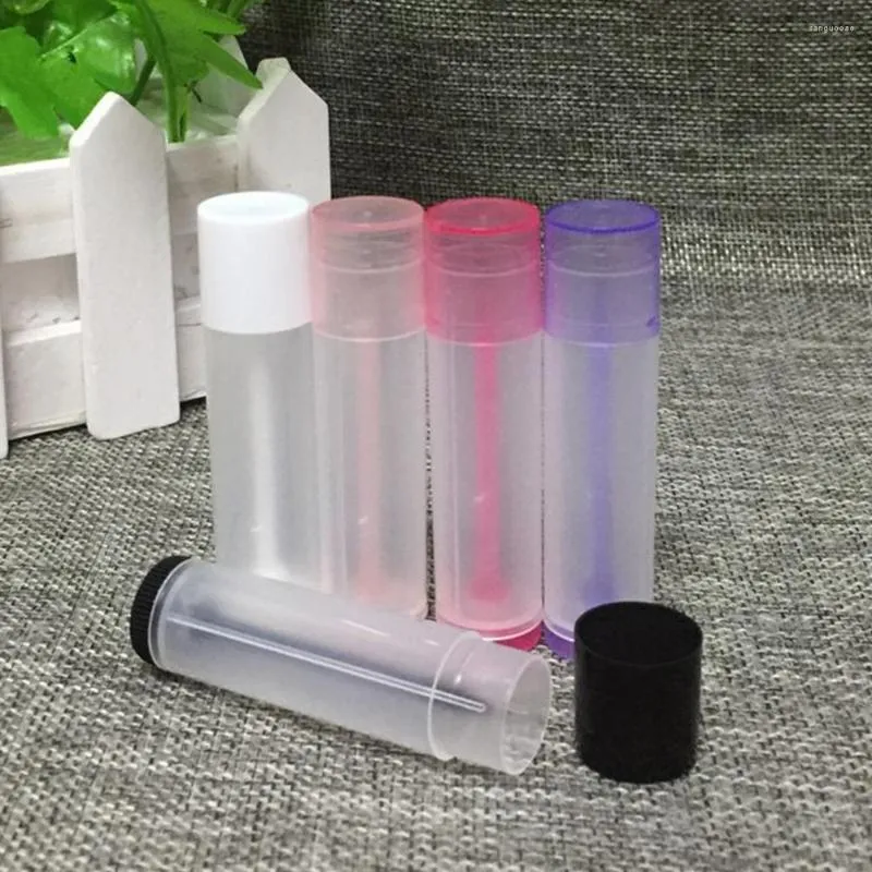 Bottiglie di stoccaggio 50 pezzi Tubi per rossetto Accessori fai da te per labbra vuote in plastica traslucida ecologica per la casa