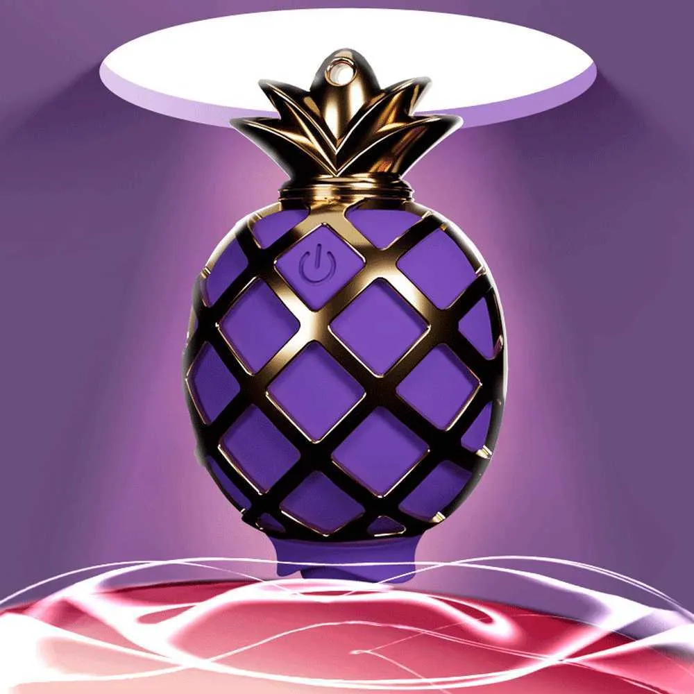 pineapple sex toy Pretty Love Secret Thumping Pineapple Cilitorl Vibrator, Yellow main image 1