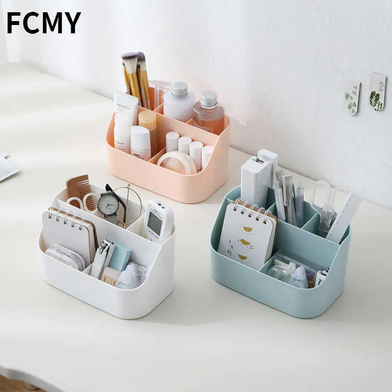 Desktop Office Organizer Pen Holder Makeup Storage Box School Accessories Stationery Pencil