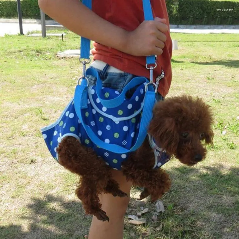 Hundbilsäte täcker husdjur valp bärare liten medelstor utomhus rese axel väska mesh oxford singel komfort sling handväska tote påse