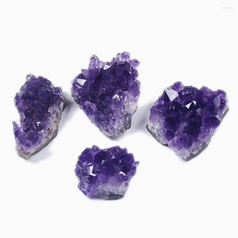 Dekorativa figurer 1PC Natural Amethyst Cluster Healing Crystals Crafts Stone For Men Ornament Home Decoration Aquarium Accessories