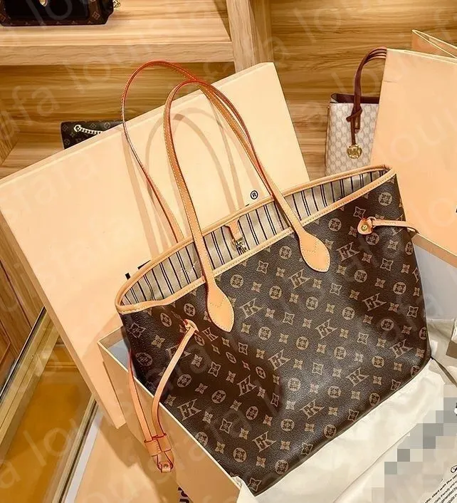Women Designer Bags 2pcs set Luxury Handbags Blue Lining Composite Tote Leather Clutch Shoulder Bags Ladies Purse With Wallet