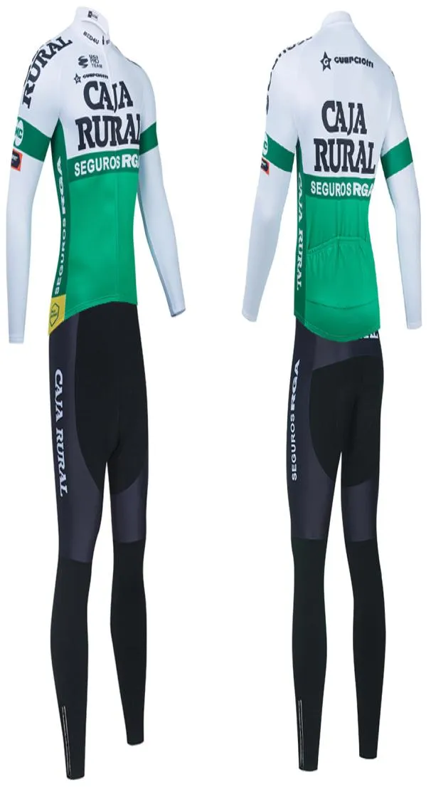 2023 CAJA RURAL Winter Cycling Team Jersey Sportswear 20D Pants Maillot