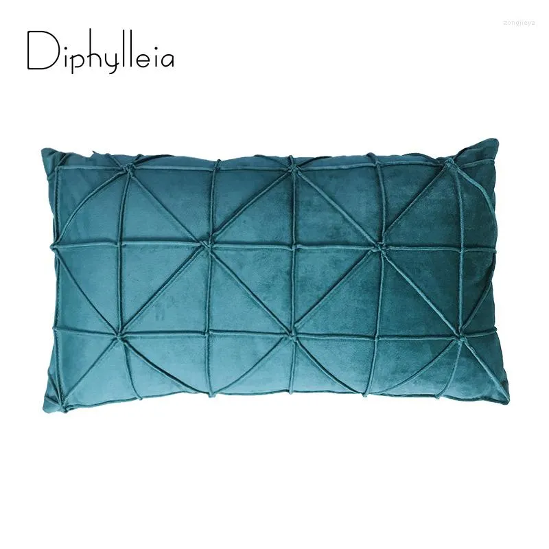 Kuddfodral Diphylleia 30x50 Nordic Cover Rectangular Cushion Pure Color Simple Living Room Soffa Midje Free Ship
