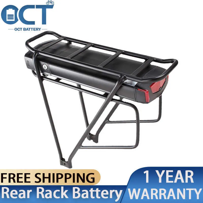 High Performance Lithium Ion 48 Volt Lithium Battery For Electric Bikes Rear Rack Compatible