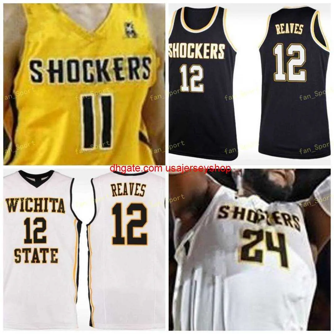 Op maat gestikt ita State Shockers basketbalshirt 2 Jamarius Burton 3 Ricky Torres 4 Samajae Haynes-Jones 5 Rod Brown