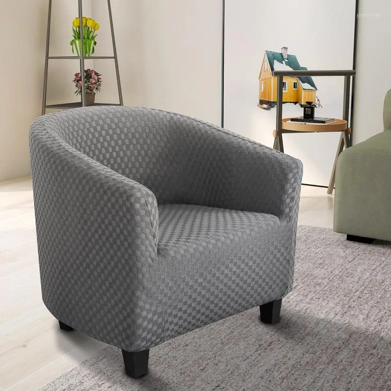 Chair Covers Blue Single Seat Sofa Couches Club Tub Cover Armchair Couch Furniture Protector Slipcovers For Living Room