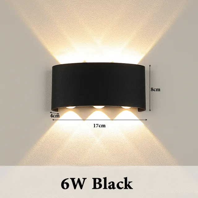 Waterproof Cube LED Wall Sconce Lamp With Remote Control For