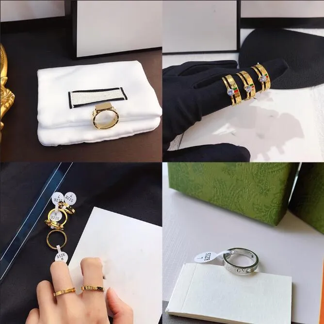 20style Luxury Jewelry Designer Rings Women Love Charms Supplies Wedding Wedding White Branco 18k Gold Bated Aço inoxidável anel de dedo fino anel