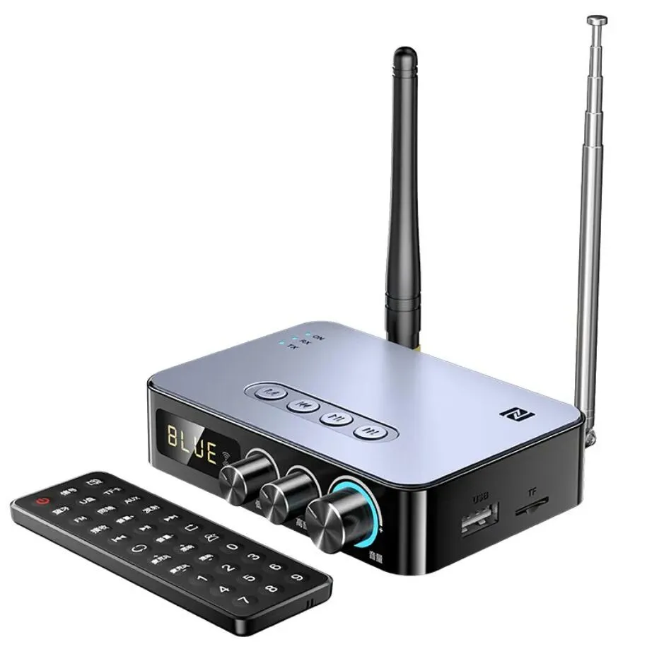 Ricevitore Trasmettitore Audio Wireless Bluetooth 5.3 2-in-1 Con USB E Ingresso AUX, Telecomando Incluso