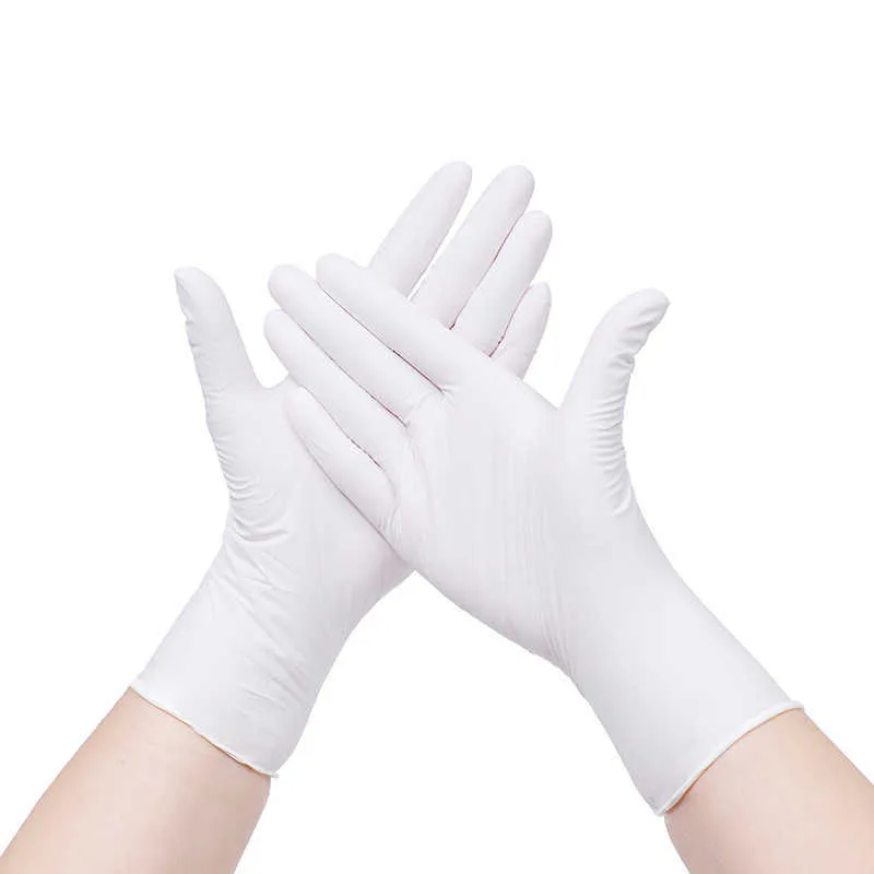 6 pares Titanfine Varios desechables de buena calidad guantes de mano pequeños trabajo nitrilo