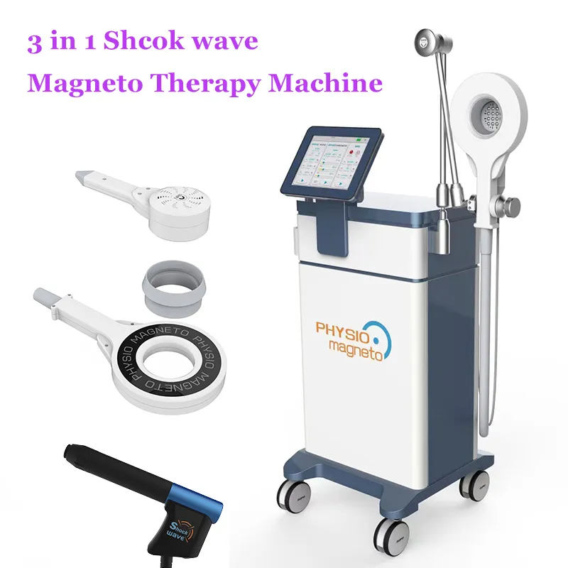 3 In 1 EMTT Shockwave Magneto Therapy NIRS Lichtapparaat voor betere fysiotherapie -effecten bevroren schouderbehandeling