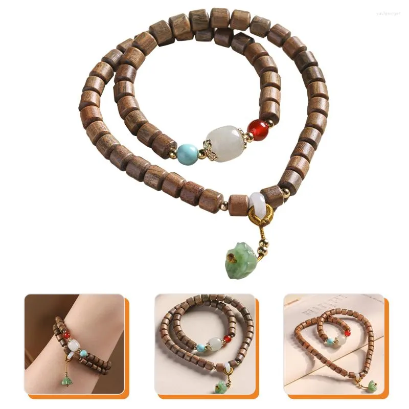 Charmarmband pärla sandelbalt armband meditation pärlor kvinnor