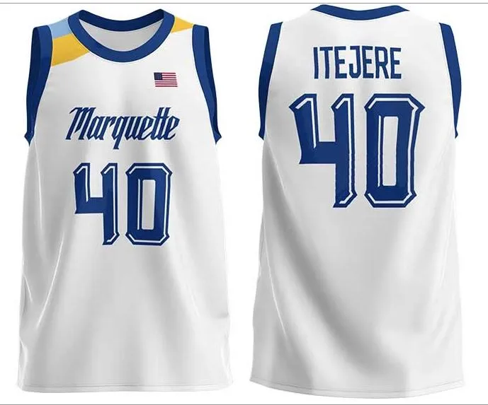 La Maglia Da Basket Di Marquette Golden Eagles Cucita