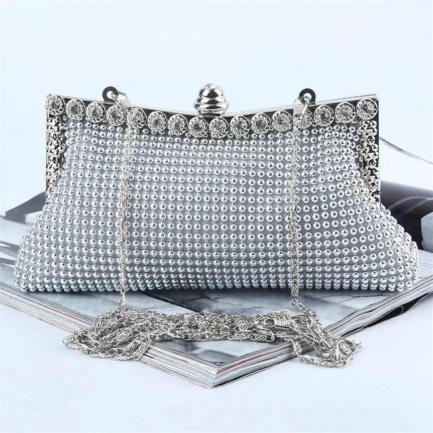Factory Retaill Whole brand new handmade pretty aluminum sheet evening bag clutch with satin for wedding banquet party pormMo240K