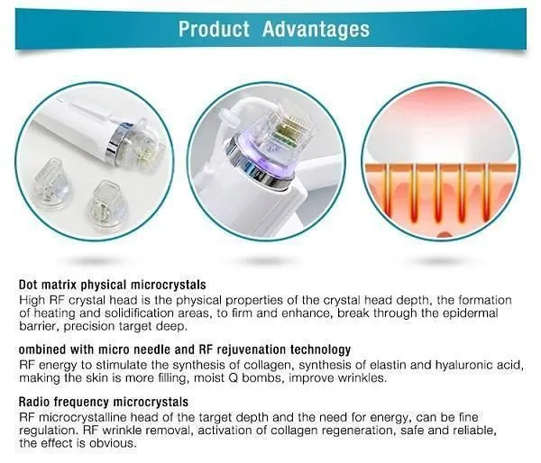 Professional microneedle RF fractional micro needle fractional RF machine with cryo handle for cooling face lift skin tightening