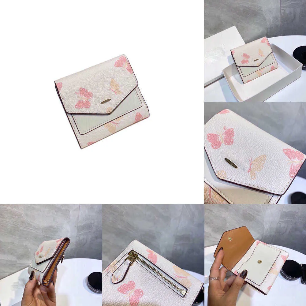 Nya plånböcker CBAG Tryckt tri-fold kort för kvinnor Luxurys väska plånbok läder designer män kompakt korthållare fickkvalitet 221226