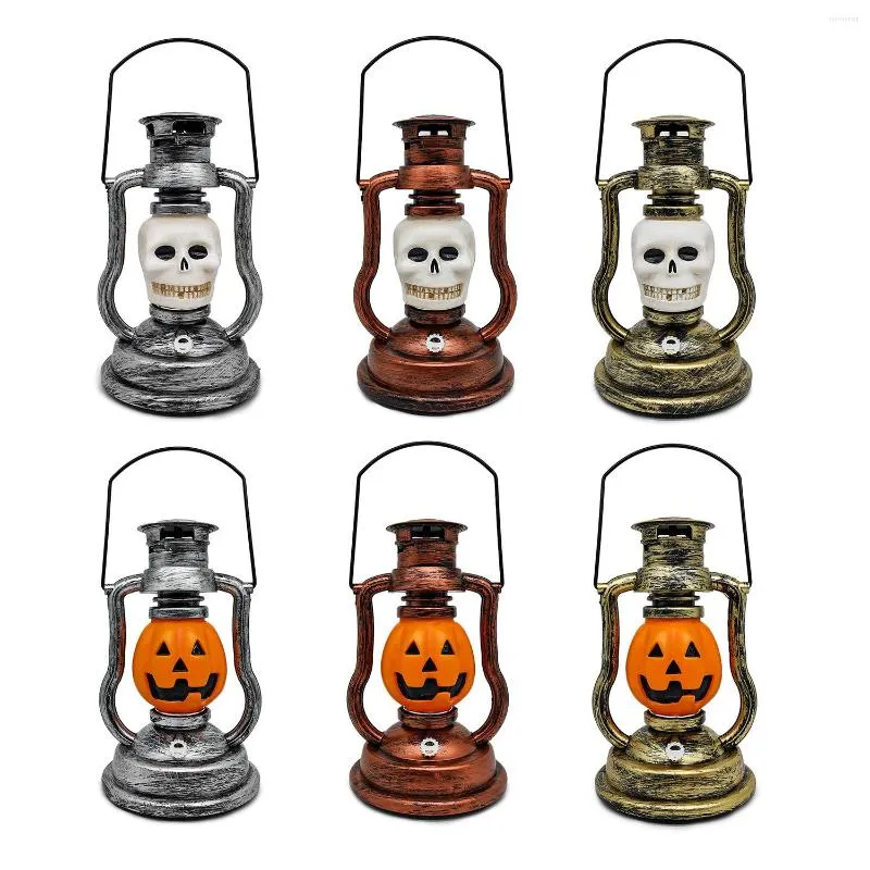 Draagbare lantaarns camping lantaarn halloween komkommer lamp retro creatieve kerosine decoraties voor slaapkamer nachtkastje