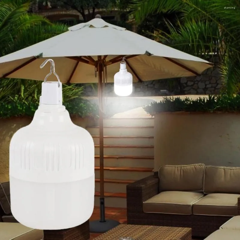 Lanternas portáteis LED Lanterna USB Carregando com gancho Decorativo Luzes penduradas Tenda de acampamento com eficiência energética para equipamento ao ar livre