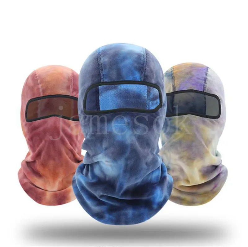 Inverno ao ar livre Balaclava Chapéu de lã polar 1 buraco capa de face completa Gorro quente de esqui para esqui de esqui para esqui de máscara de esqui de955