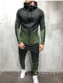 Moda para hombre Primavera Hiphop Chándales Diseñador Cardigan Sudaderas con capucha Pantalones 2 piezas Conjuntos de ropa Pantalones Trajes Diseñador Ropa masculina