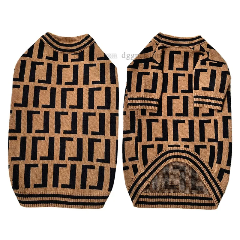 Designer kläder märke hundkläder varm hund tröja med klassiskt brev mönster vintervalp tröjor mjukt kappa för små doggy husdjur klädpojke tjej s a502