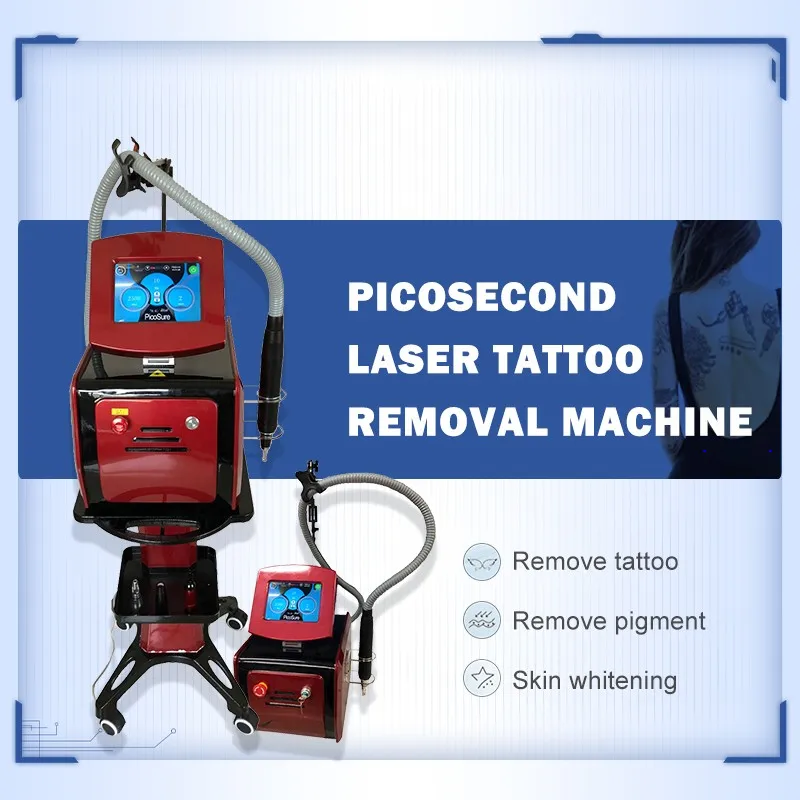 Professional Picosecond Laser 1064nm/532nm/755nm Tattoo Removal Q Switch Nd Yag Pico Pigmentation PICO second Machine Dark Spot Remove salon use beauty Equipment