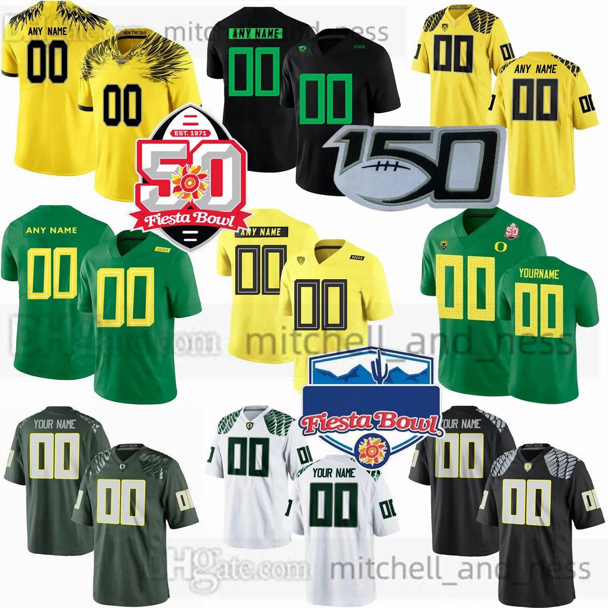 Custom Oregon Ducks Football Jersey 16 Marcus Sanders 13 Ty Thompson 21 Byron Cardwell 25 Brison Cobbins 19 Caleb Chapma 23