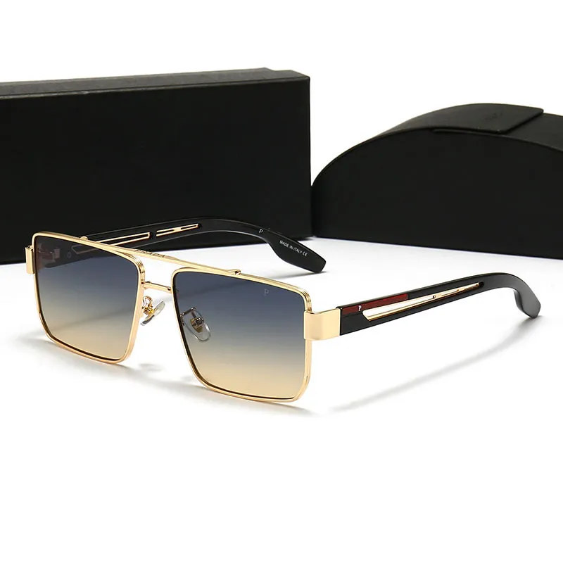 Gafas de sol de diseñador Moda Sunglass personalidad Resistente a los rayos UV populares hombres mujeres lujo Retro cuadrado gafas de sol Casual Versátiles anteojos