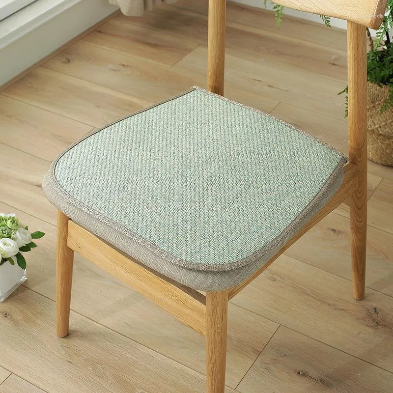 Kudde linne bomull Modern minimalistisk matta sätesdyna för matstol bord och kontorsstudent