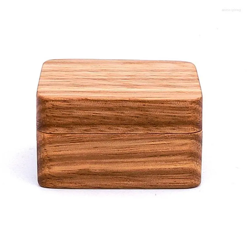 Jewelry Pouches High Quality Men Suit Wooden Cufflink Gift Box Wood Keepsake Storage A0NF