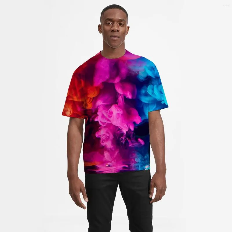 Men's T Shirts Summer CrewNeck 3D Printing Plum Art Oversized Tshirt Osmanthus Pattern Design Short Sleeve Loose Streetwear Shirt Top