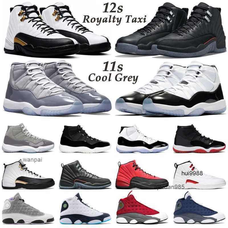 2023 Мужские баскетбольные туфли 12S Royalty Taxi 11s Cool Grey Instinct Bred Prom Night 12 Утилита Wolf Grey 13s Houndstooth Chicago Mens Jordon Jordab