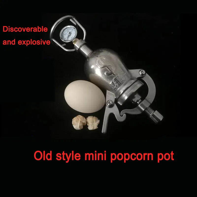 Stainless Steel Hand R2d2 Popcorn Popper Mini Manual Puffing Machine