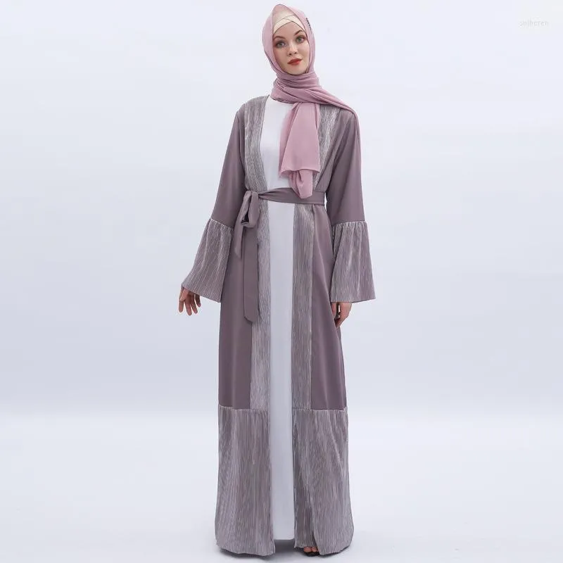 Ethnic Clothing Muslim Ramadan Dress Cardigan Summer Arabian Outer Wear Women's Fashion Multicolor Arabic