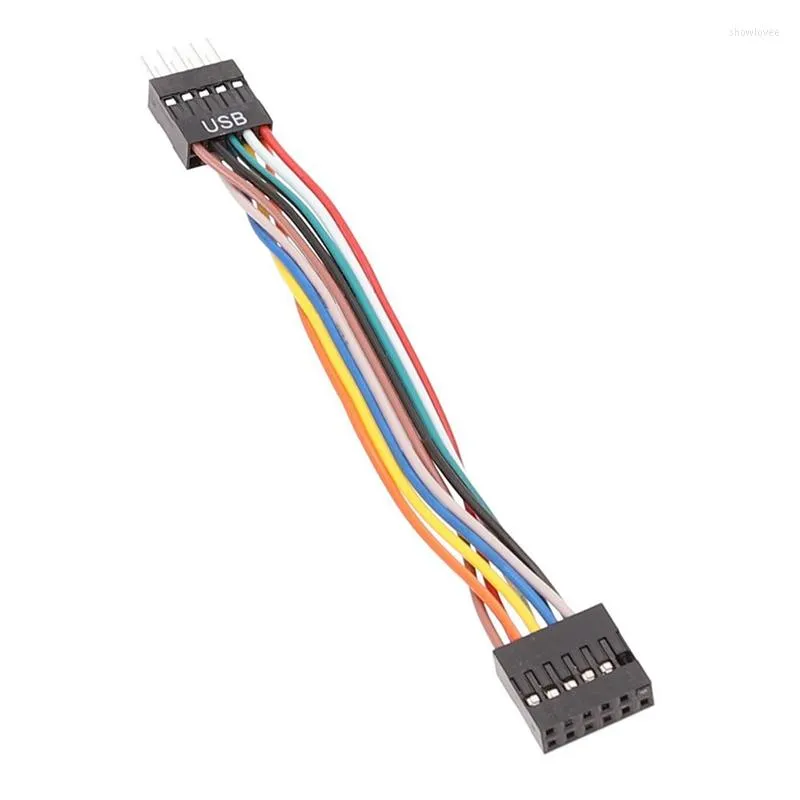 Computerkabels voor Lenovo moederbord naar gewone chassisadapterkabel USB 9-pins revolutie 11-pins vrouwelijke conversie 24AWG 5PCS