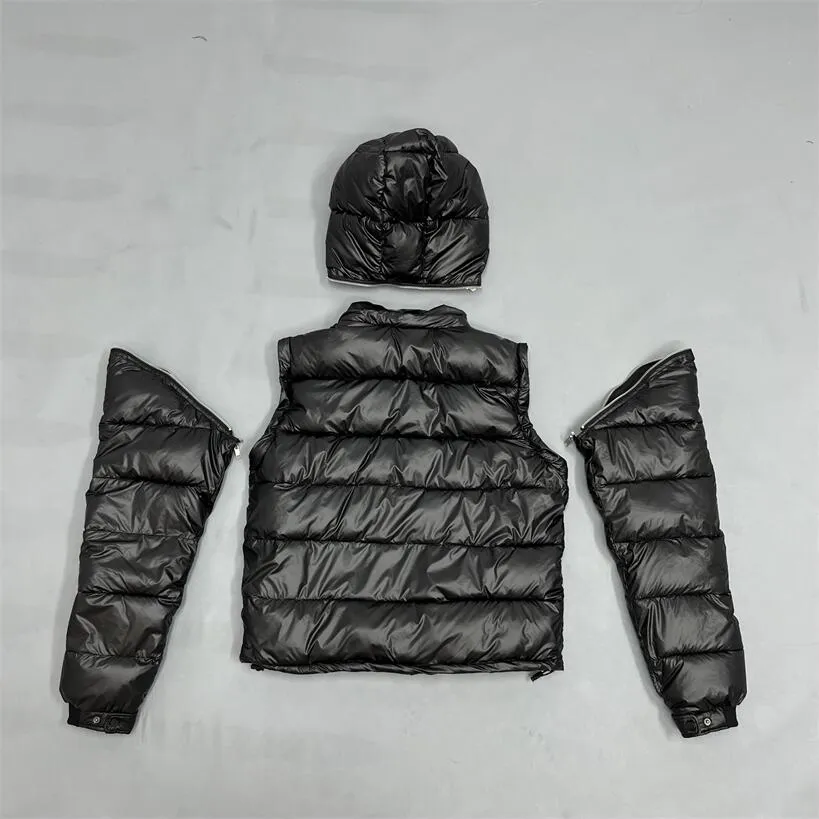 Corvidae Puffer Down Jacket: Detachable Hood, Warmth