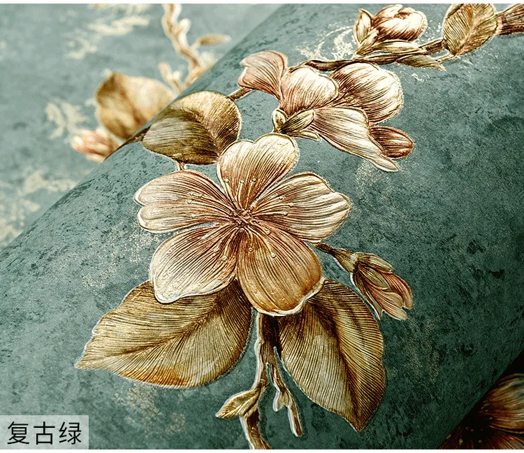 9.5X0.53M Vintage Luxury Stripes Gold Damask 6 Colors Embossed Textured Non-woven Wallpaper Roll For Bedroom Livingroom 1.73' W X 31.2' L=5.035㎡ (54sq.ft) (Chocolate), Wallpaper - Canada