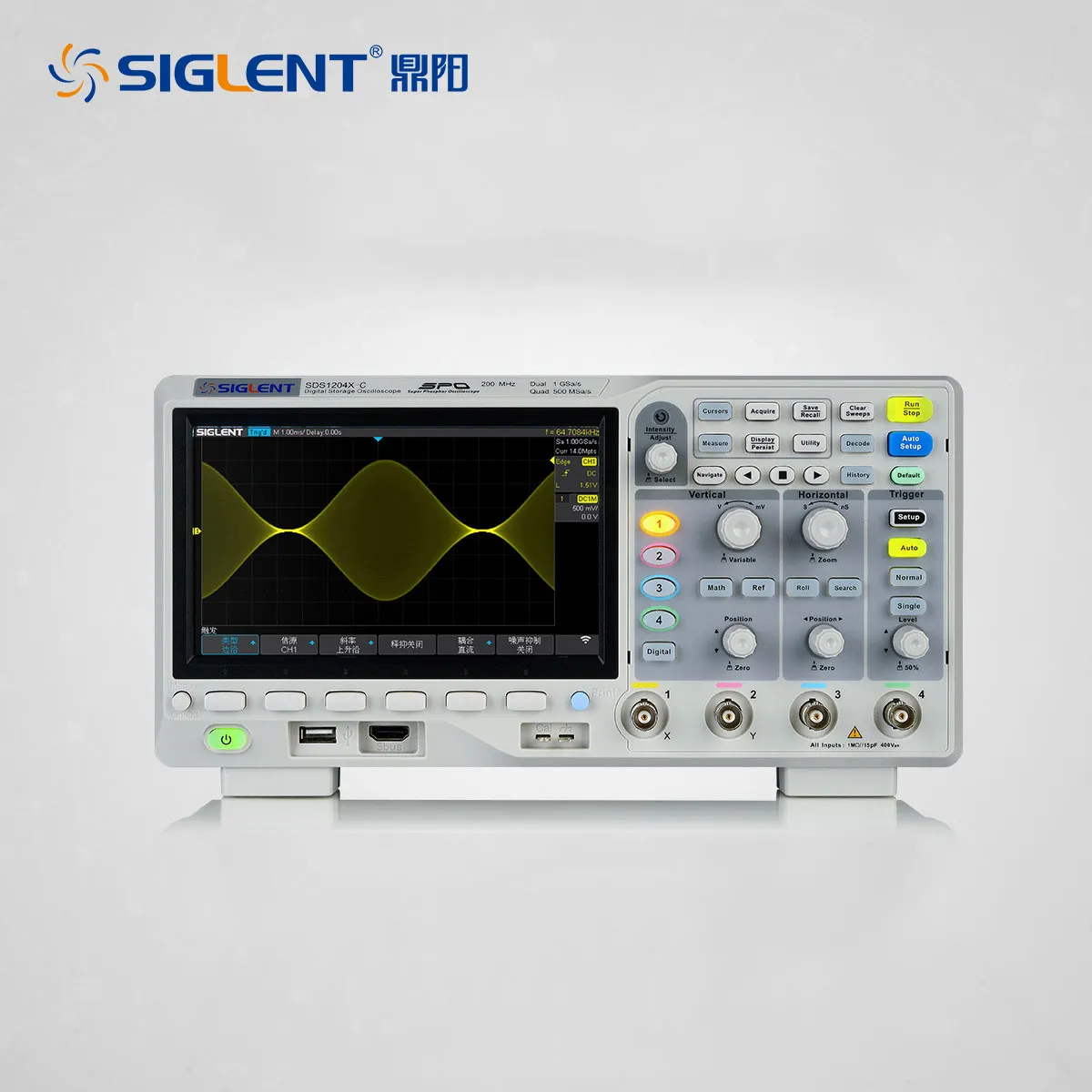 Siglent Dingyang Digital OSCILLOSCOPE SDS1102X-C DUAL CHANNEL 100m Échantillonnage Taux 1G Garantie pour un an