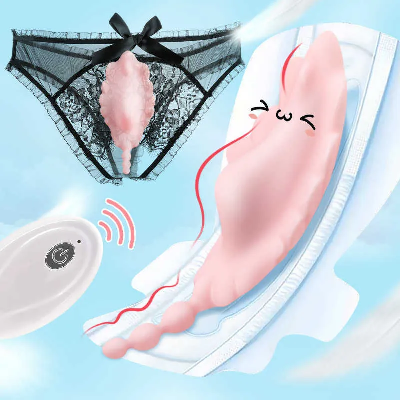 Skönhetsartiklar skalform osynlig trådlös fjärrkontroll trosor vibrator laddning bärbar klitoris stimulator trosor bär ägg sexig leksak