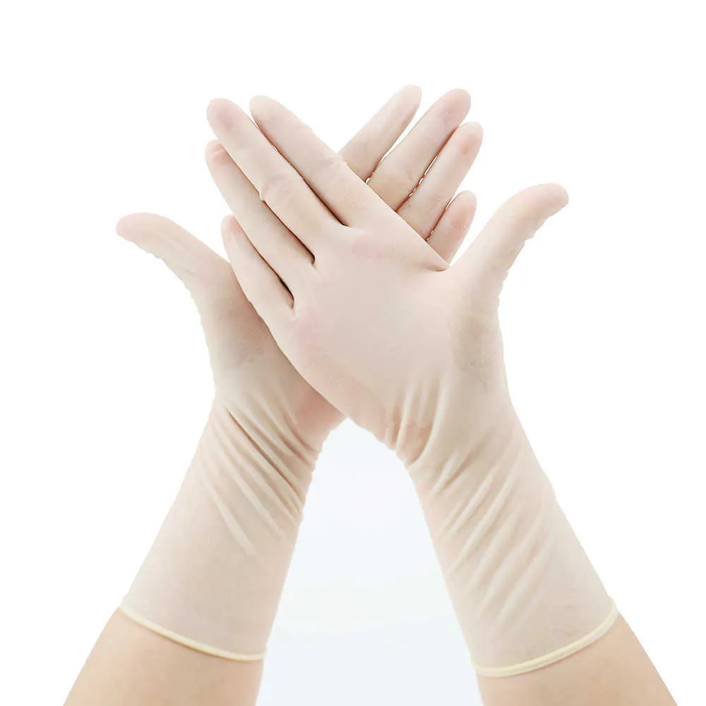 10 pares de guantes de látex desechables no estériles médicos de alta calidad guantes de látex desechables sin polvo