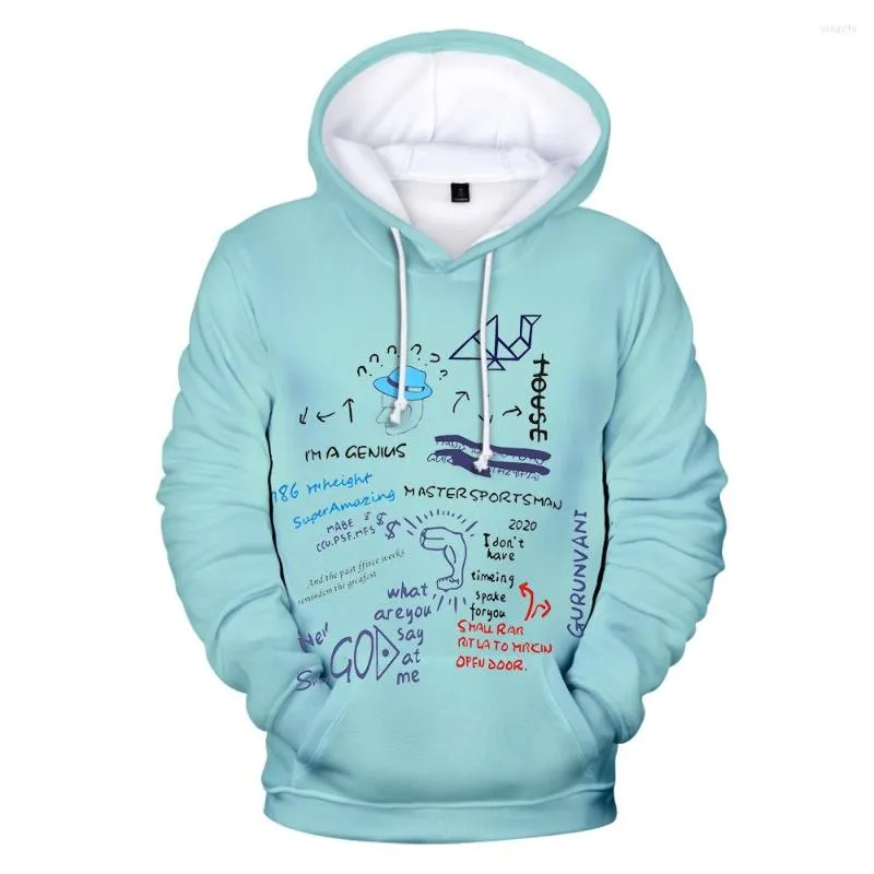 Felpe con cappuccio da uomo Fashion Design Graffiti Felpe stampate in 3D Felpa con cappuccio a maniche lunghe da uomo/donna Pullover streetwear casual